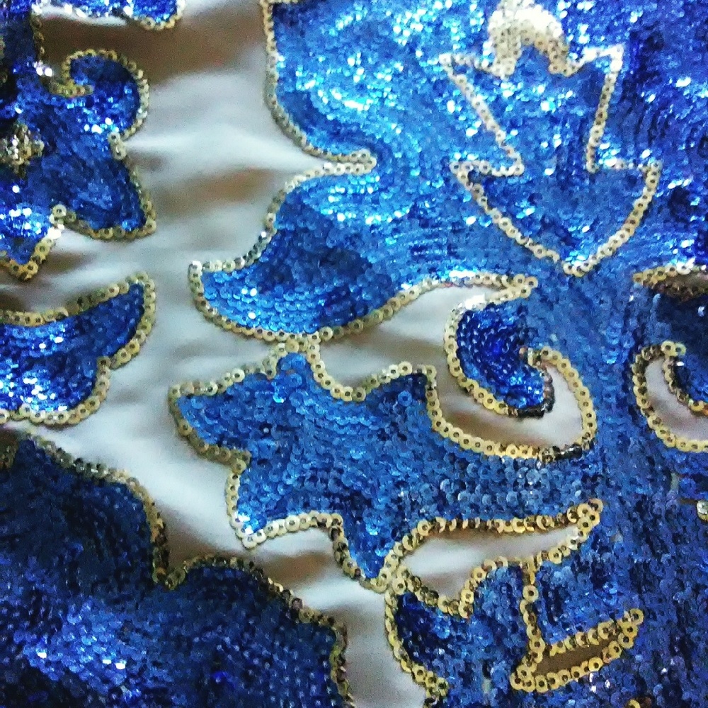 Sequin & silk Neiman and Marcus women's top